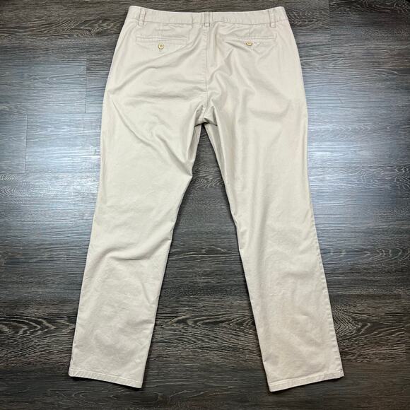 Bonobos Slim Fit Chino Pants Mens 38x32 Bonobos Beige Casual Business Office - Picture 2 of 11